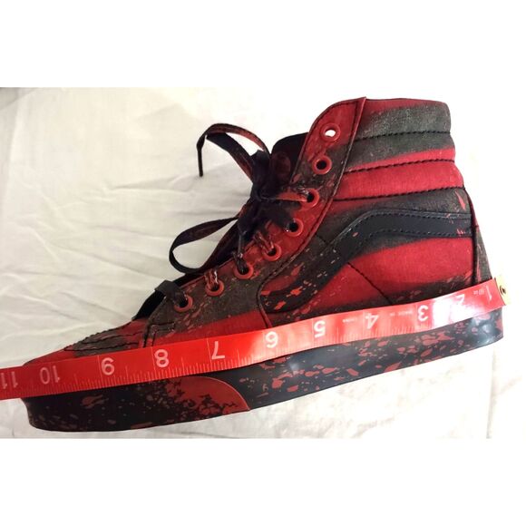 Vans Rare Limited Edition Nightmare On Elm Street Freddy Krueger SK8-Hi Sneakers - Picture 14 of 15